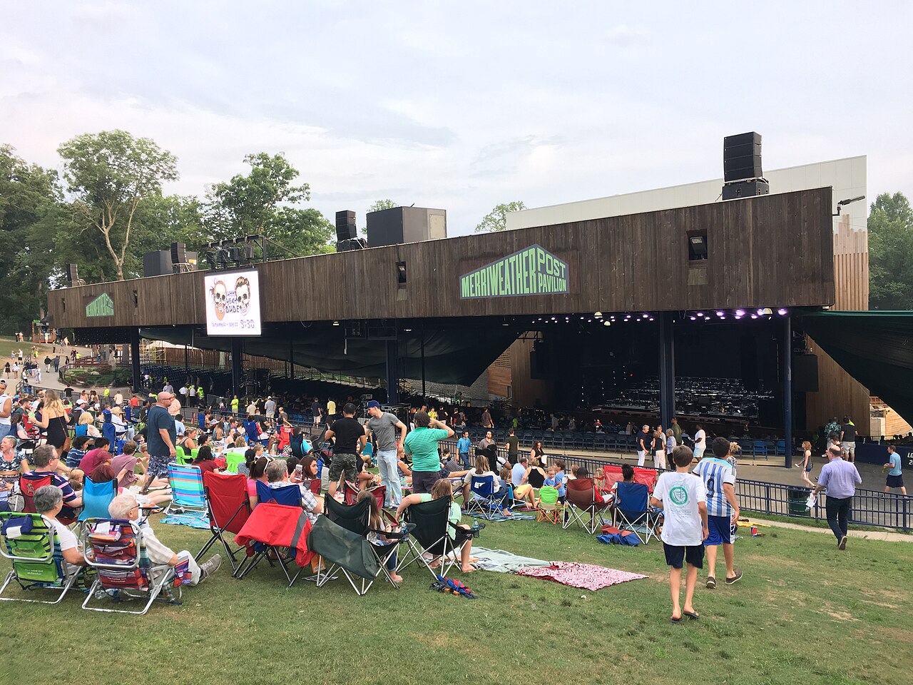 Merriweather Post Pavilion outdoor amphitheater Columbia Maryland